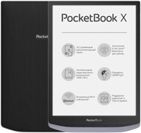 Электронная книга PocketBook X Metallic Grey PB1040-J-RU 300