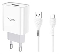 Зарядное устройство Hoco C81A (Type-C), белый 3137