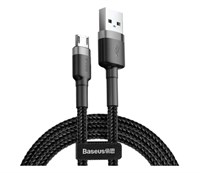 Кабель Baseus Cafule USB to Micro 2.4А 1м, чёрный 3301