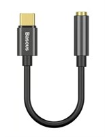 Переходник Baseus L54 Type-C to 3.5mm, чёрный 3304