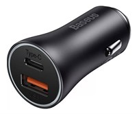 Автомобильное зарядное устройство Baseus  Golden Contactor Max Dual Fast U+C 60W (CGJM000113) 3397