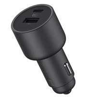 Автомобильное зарядное устройство Xiaomi Car Charge 1A1C 100W, черный 3412