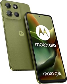Motorola G15 Dual SIM 4G | Увеличенная оперативная память (8+16) | 256 ГБ памяти | 50-мегапиксельная камера с искусственным интеллектом | Дисплей FHD+ 6,72 дюйма | Аккумулятор 5200 мА·ч | Android 15 (цвет Iguana Green) 1000004410