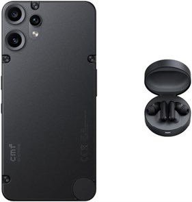 CMF Phone 2 Pro 8 ГБ ОЗУ 256 ГБ ЧЕРНЫЙ, MediaTek Dimensity 7300 Pro 5G, две SIM-карты, гибкий AMOLED LTPS, экран 6,77 дюйма, 1080 x 2392, три камеры: задняя камера 50+50+8 Мп, фронтальная камера 16 Мп ЧЕРНЫЙ + наушники Buds Pro 1000012383