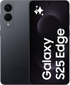Смартфон Samsung Galaxy S25 Edge с искусственным интеллектом, 256 ГБ памяти, 12 ГБ ОЗУ, цвет Titanium Jetblack, Galaxy AI, Android-смартфон, камера 200 Мп, длительное время автономной работы (версия для ОАЭ) 1000004598