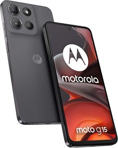 Motorola G15 Dual SIM 4G | 8 слотов оперативной памяти с расширенными возможностями | 256 ГБ встроенной памяти | 50-мегапиксельная камера с искусственным интеллектом | 6,72-дюймовый дисплей FHD+ | Аккумулятор 5200 мА·ч | Android 15 (Gravity Grey) 1000012368