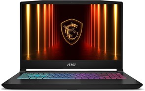 Игровой ноутбук MSI Katana 15 HX с экраном 15,6 дюйма, разрешением QHD+ и частотой 165 Гц, Intel Core i9-14900HX, видеокартой NVIDIA GeForce RTX 5070, 32 ГБ памяти DDR5, твердотельным накопителем NVMe на 1 ТБ, RGB-клавиатурой, Windows 11 Home, черный, B14 1000010574
