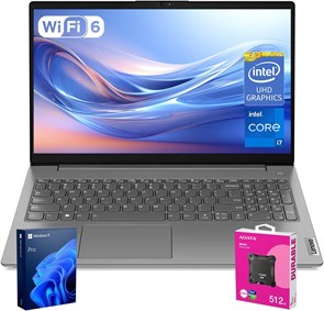 Бизнес-ноутбук Lenovo V-Series V15 | 15,6-дюймовый FHD-дисплей с антибликовым покрытием | Процессор Intel Core i7-13620H 13-го поколения | 40 ГБ ОЗУ | SSD-накопитель на 1 ТБ | Веб-камера | Wi-Fi 6 | HDMI | Windows 11 Pro | Комплект с внешним SSD-накопител 1000003058