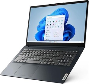 Ноутбук Lenovo IdeaPad 1 15IJL7 с 15,6-дюймовым дисплеем FHD IPS с антибликовым покрытием, процессором Celeron® N4500, 8 ГБ ОЗУ, твердотельным накопителем на 512 ГБ, интегрированной графикой Intel UHD Graphics, Eng Arb, W11 Pro, цвет Abyss Blue [82LX00CCA 1000002934