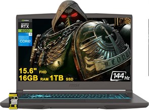 Игровой ноутбук MSI Thin 15 с 15,6-дюймовым дисплеем FHD IPS, частотой 144 Гц, восьмиядерным процессором Intel i5-13420H (>i7-11800H), 16 ГБ ОЗУ, твердотельным накопителем на 1 ТБ, видеокартой GeForce RTX 4050 с USB-C и подсветкой, Win11 с ICP Hub 1000014781