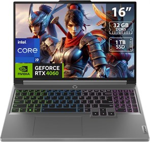 Игровой ноутбук Lenovo Legion 5 16IRX9, улучшенная производительность на базе искусственного интеллекта (AI-чип LA1), 16-дюймовый дисплей WQXGA (2560 x 1600) 165 Гц, процессор Intel® Core™ i9-14900HX, 32 ГБ оперативной памяти DDR5, твердотельный накопител 1000003024