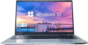 Ноутбук Elepad, 14,1-дюймовый экран FHD IPS, процессор N4105, 6 ГБ ОЗУ, SSD-накопитель на 256 ГБ с возможностью расширения до 1 ТБ, компьютер на базе Windows 11 с 2 стереодинамиками, Wi-Fi-5, HDMI 1000003565