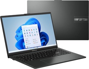 Ноутбук ASUS VivoBook Go 15 E1504 (2023) | 15,6-дюймовый дисплей с разрешением Full HD (1920x1080) | Core i3 - жесткий диск N305-256 ГБ SSD - 8 ГБ ОЗУ | 8 ядер @ 3,80 ГГц, Win 11 Home, черный 1000014817