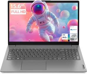 Ноутбук Lenovo V15 для бизнеса, дома и учебы | 15,6-дюймовый дисплей FHD с антибликовым покрытием | Intel Core i7-1255U | 40 ГБ ОЗУ | 2 ТБ SSD | HDMI | Type-C | RJ-45 | Цифровая клавиатура | Веб-камера | Wi-Fi 6 | Windows 11 Pro 1000002987
