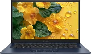 Ноутбук ASUS Vivobook 14, 14-дюймовый дисплей FHD (1920 x 1080) со светодиодной подсветкой, Intel i5-1334U, 10-ядерный процессор, 12 ГБ оперативной памяти DDR4, твердотельный накопитель PCIe на 256 ГБ, HDMI, цвет Quiet Blue, Windows 11 Домашняя, коврик дл 1000014838