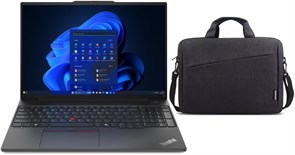 Ноутбук Lenovo Thinkpad E16 G2 Business с дисплеем Full HD (16 дюймов), процессором Intel® Core™ Ultra 7 155H с искусственным интеллектом, оперативной памятью DDR5 16 ГБ, твердотельным накопителем на 1 ТБ, сканером отпечатков пальцев, подсветкой клавиатур 1000003294