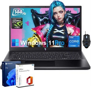 Игровой ноутбук acer Nitro V — процессор Intel i9-13900H | видеокарта NVIDIA GeForce RTX 4060 | 15,6-дюймовый дисплей FHD с частотой 144 Гц | 64 ГБ памяти DDR5 | SSD на 2 ТБ | Wi-Fi 6 | клавиатура с подсветкой | Win11 Pro, с аксессуарами 1000003260