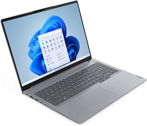 Ноутбук Lenovo ThinkBook 16 G6 IRL, 16-дюймовый дисплей WUXGA IPS, процессор Intel Core i5-13420H, 16 ГБ оперативной памяти DDR5, твердотельный накопитель 512 ГБ, графика Intel UHD, клавиатура с подсветкой, цвет Arctic Grey 1000010555