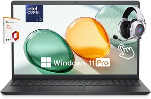 Ноутбук Dell Inspiron с сенсорным экраном 15,6 дюйма, процессором Intel Core i5-1334U 13-го поколения, 64 ГБ ОЗУ, твердотельным накопителем на 2 ТБ, Windows 11 Pro, портом USB-C HDMI, лёгкий ноутбук для учебы и бизнеса Lifetime Office с аксессуаром Mytrix 1000014903