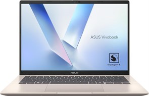 ASUS Vivobook 14 X1407QA-LY046W / Snapdragon X X126100 Purwa SE / 16 ГБ ОЗУ / 1 ТБ SSD / 14-дюймовый WUXGA (1920x1200) / Windows 11 Домашняя - Platinum Gold 1000003653