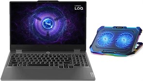 Игровой ноутбук Lenovo LOQ 15IRX9 с чипом LA1, 15,6-дюймовым дисплеем FHD с частотой 144 Гц, процессором Intel i7-13650HX, 16 ГБ оперативной памяти DDR5, SSD-накопителем 1 ТБ, видеокартой NVIDIA RTX 3050 6 ГБ, белой подсветкой, английской версией, Win11 H 1000003369