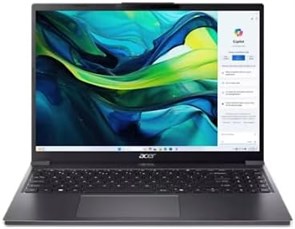 Ноутбук Acer Aspire Go 15 с поддержкой искусственного интеллекта, 15,3-дюймовый дисплей WUXGA IPS, процессор Intel Core i7-1355U, 16 ГБ памяти DDR5, твердотельный накопитель PCIe Gen4 на 512 ГБ, графика Intel UHD, высокоточная сенсорная панель, Bluetooth 1000014920