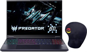 Игровой ПК Acer Predator Helios Neo 16 с искусственным интеллектом, Ultra 9 275HX, 64 ГБ ОЗУ, SSD на 4 ТБ, 16-дюймовый дисплей WQXGA 240 Гц, видеокарта NVIDIA GeForce RTX 5070 Ti 12 ГБ GDDR7, цвет Abyssal Gray с ковриком для мыши Consumix 1000014922