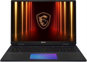 MSI Titan 18 HX AI A2XWJG, игровой ноутбук, 18-дюймовый UHD+ 120 Гц, процессор Intel Core Ultra 9 285HX, 64 ГБ ОЗУ, SSD на 4 ТБ, видеокарта NVIDIA® GeForce RTX™ 5090, GDDR7 24 ГБ, Win11, черный 1000008730