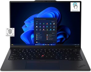 Ноутбук Lenovo 12-го поколения ThinkPad X1 Carbon 21KC004AUS с процессором Intel Ultra 7 165U vPro, 14-дюймовым сенсорным экраном WUXGA, 32 ГБ ОЗУ, твердотельным накопителем на 1 ТБ, камерой FHD+ IR+ RGB и Windows 11 Pro 1000014946