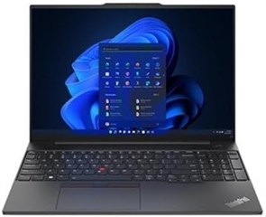 Бизнес-ноутбук Lenovo ThinkPad E16 Gen 3, 16-дюймовый дисплей WUXGA, процессор Intel Core Ultra 7 255H, 16 ГБ оперативной памяти DDR5, твердотельный накопитель 512 ГБ, графика Intel Arc, клавиатура с подсветкой, черный цвет 1000003389