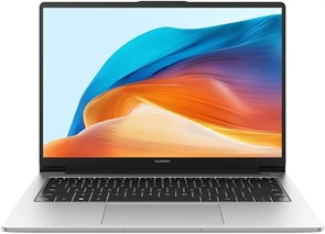 Ультрабук HUAWEI MateBook D14 2024 года с 14-дюймовым ноутбуком, дисплеем HUAWEI Eye Comfort FullView, 8 ГБ ОЗУ, 512 ГБ встроенной памяти, процессором Intel Core i5 12-го поколения, 1,39 кг, элегантный металлический корпус, цвет Mystic Sliver 1000010733