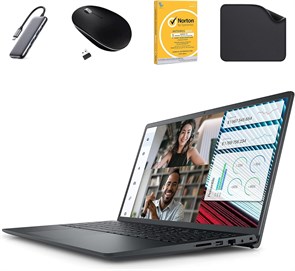Ноутбук Dell Vostro 3520 (включая БЕСПЛАТНЫЙ концентратор 1st Wave «8 в 1» + беспроводную мышь + антивирус + коврик для мыши) 15,6-дюймовый FHD, процессор Intel Core i7-1255U 12-го поколения, 16 ГБ ОЗУ, твердотельный накопитель на 1 ТБ, Windows 11 Pro (об 1000010543