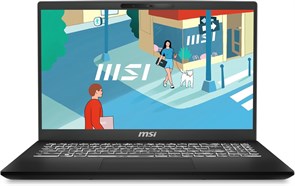 Ноутбук MSI Modern 15: Intel Core Ultra 9 185H (Beat i9-13900H), 32 ГБ ОЗУ, SSD-накопитель 1 ТБ, 15,6-дюймовый сенсорный дисплей Full HD IPS, клавиатура с подсветкой, Windows 11 1000015137