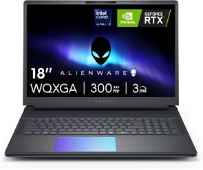 Игровой ноутбук Alienware 18 Space-51 AA18250 с 18-дюймовым дисплеем WQXGA 300 Гц и временем отклика 3 мс, процессором Intel Core Ultra 9 275HX, графикой NVIDIA GeForce RTX 5080, 32 ГБ памяти DDR5 (2 x 16 ГБ), твердотельным накопителем NVMe M.2 PCIe Gen5 1000015141