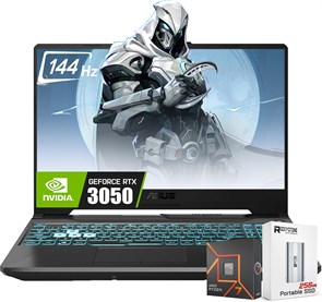 Игровой ноутбук ASUS TUF A15 15,6'' FHD 144 Гц, 8-ядерный процессор AMD Ryzen 7-7435HS, видеокарта Nvidia GeForce RTX 3050, 32 ГБ оперативной памяти DDR5, твердотельный накопитель на 1 ТБ, клавиатура с RGB-подсветкой, Wi-Fi 6, Win11 Home, с портативным SS 1000010647