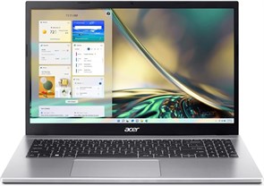 Ноутбук Acer Aspire 3 A315 с процессором AMD Ryzen 7-5700U Octa Core (до 4,30 ГГц), 8 ГБ оперативной памяти DDR4, SSD-накопителем 512 ГБ, видеокартой AMD Radeon, 15,6-дюймовым дисплеем FHD ComfyView, Windows 11, Wi-Fi 6, Pure Silver 1000003272