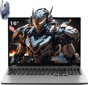 Ноутбук TOPGRO, 16-дюймовый дисплей Full HD, процессор Core i9-9980HK (5,0 ГГц), видеокарта NVIDIA GTX1650, 32 ГБ оперативной памяти DDR4, твердотельный накопитель на 1 ТБ, Wi-Fi 6, Bluetooth 5.2, Windows 10 Pro, ноутбук с клавиатурой с подсветкой, серая 1000011200