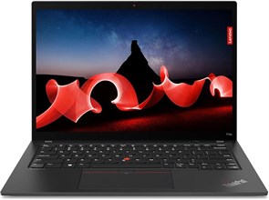 Lenovo ThinkPad T14 Gen 4, процессор Intel Core i7-1365U vPro, 14-дюймовый сенсорный экран WUXGA (1920 x 1200), IPS, яркость 300 нит, 16 ГБ ОЗУ, SSD-накопитель на 512 ГБ, сканер отпечатков пальцев KYB с подсветкой, Windows Pro 1000003125