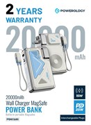 Внешний аккумулятор 20000 мА·ч и сетевое зарядное устройство / Дорожный адаптер PD 35 Вт со сменными вилками (США, ЕС, Великобритания) / Совместимость с беспроводной зарядкой 15 Вт / Встроенный кабель и подставка / Внешний аккумулятор 20000 мА·ч с MagSafe 1000016778