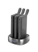 Комплект из 3 портативных ультратонких внешних аккумуляторов WST, емкостью 10000 мА·ч каждый, светодиодный цифровой дисплей, быстрая зарядка PD, общая зарядная док-станция для дома, кафе, офиса, отеля, ресторана и т. д. (цвет: черный) 1000016820