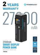 Портативный внешний аккумулятор Smart Display Power Bank 27000 мА·ч / Зарядка ноутбука / Одновременная зарядка / Питание 140 Вт / Компактный и портативный внешний аккумулятор 27000 мА·ч - Черный 1000016832