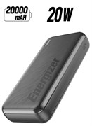 Внешний аккумулятор мощностью 22,5 Вт для сверхбыстрой зарядки, питание для iPhone, Smart USB для устройств Android, три выхода: 2 USB-C и 1 вход USB-A и USB-C, черный 1000016844