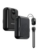 Внешний аккумулятор MagSafe 10000 мА·ч со съемным кабелем Lightning и светодиодным цифровым индикатором заряда батареи / выход Lightning / вход Type-C / внешний аккумулятор PD 22,5 Вт / портативный внешний аккумулятор PD 15 Вт с беспроводной быстрой заряд 1000016866