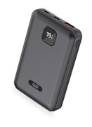 Внешний аккумулятор Xcell 10 000 мА·ч со светодиодным дисплеем | Два порта USB-C PD мощностью 30 Вт + USB-A мощностью 18 Вт | Три порта зарядки | Совместимость с MacBook Air, iPhone, Samsung Galaxy, iPad Pro | Точный индикатор заряда аккумулятора — черный 1000016872