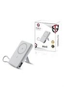 Беспроводной внешний аккумулятор Toby's PB-02 MagSafe, 10000 мА·ч, 18 Вт, быстрая зарядка, вход Type-C, беспроводной выход Type-C, трёхпортовый портативный держатель, ABS-пластик, дорожное зарядное устройство для устройств iOS и Android 1000016886