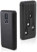 Портативное зарядное устройство Power Bank 20 000 мА·ч — внешний аккумулятор высокой емкости с 4 встроенными USB-кабелями, быстрая зарядка, компактный дизайн, совместимость со смартфонами, планшетами и USB-устройствами 1000016893