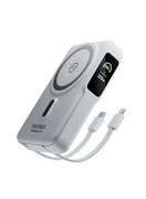 Внешний аккумулятор емкостью 10000 мА·ч со встроенными кабелями — портативное зарядное устройство с быстрой зарядкой 20 Вт — беспроводной внешний аккумулятор MagSafe для iPhone — портативное мобильное зарядное устройство с 1 кабелем Lightning и 1 кабелем 1000016897