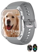 Умные часы корейского бренда X5S для бизнеса, водонепроницаемые фитнес-часы, Bluetooth-звонки, умные часы для мужчин, цинковое сплавное вакуумное покрытие, мониторинг сердечного ритма, умные часы для женщин, серебристые 1000017040