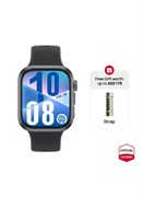 Умные часы Watch FIT4, дисплей 1,82 дюйма, более 100 спортивных режимов, фитнес-трекер и трекер сна, пульсометр, помощник по эмоциональному благополучию, до 10 дней автономной работы, iOS и Android + бесплатный ремешок, черный (Fit4) 1000017044