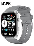 Умные часы корейского бренда X5S, деловые умные часы, водонепроницаемые фитнес-часы, Bluetooth-звонки, умные часы для мужчин, цинковое сплавное покрытие с вакуумным покрытием, мониторинг сердечного ритма, умные часы для женщин, серебристые 1000017045